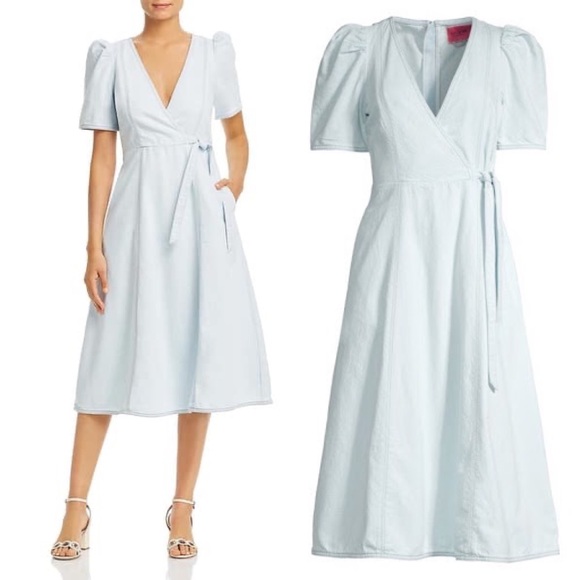 kate spade Dresses & Skirts - Kate Spade Denim Wrap Bleached Indigo Dress
